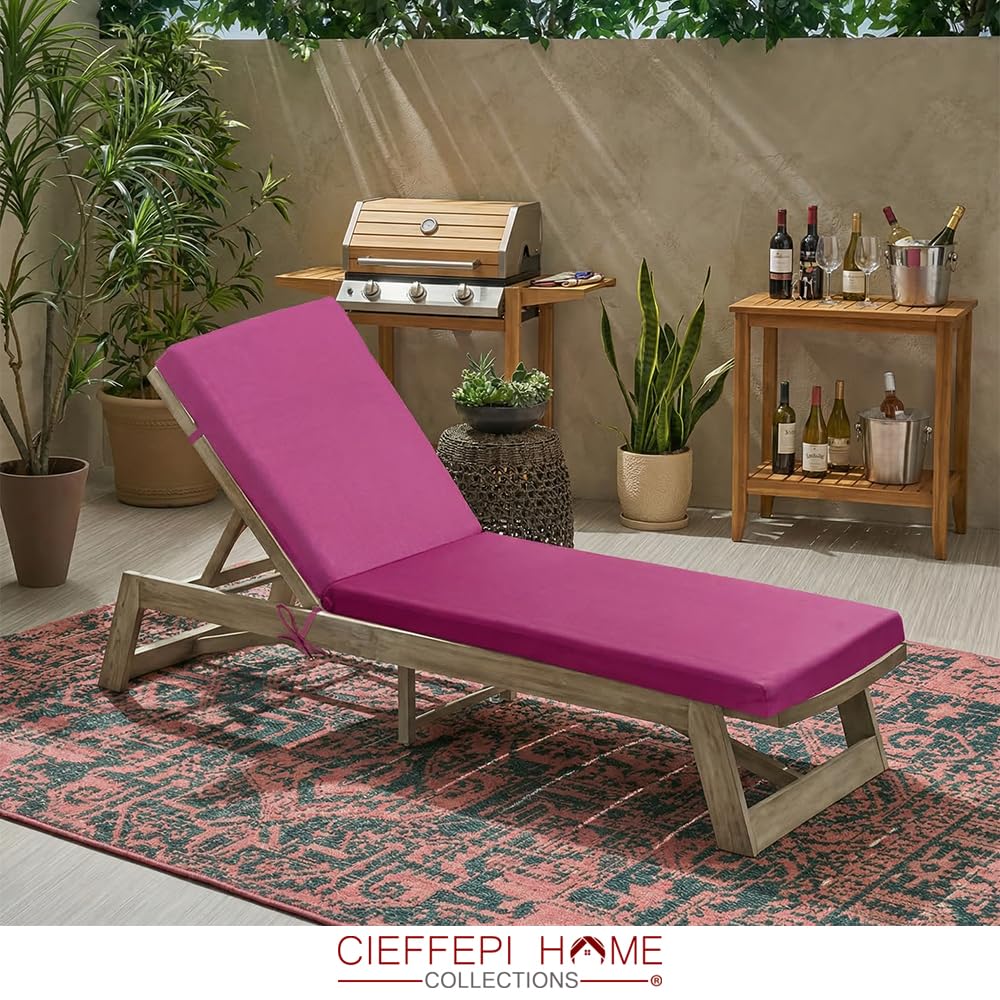Toldo Matelas de chaise longue d'extérieur imperméable (blanc)