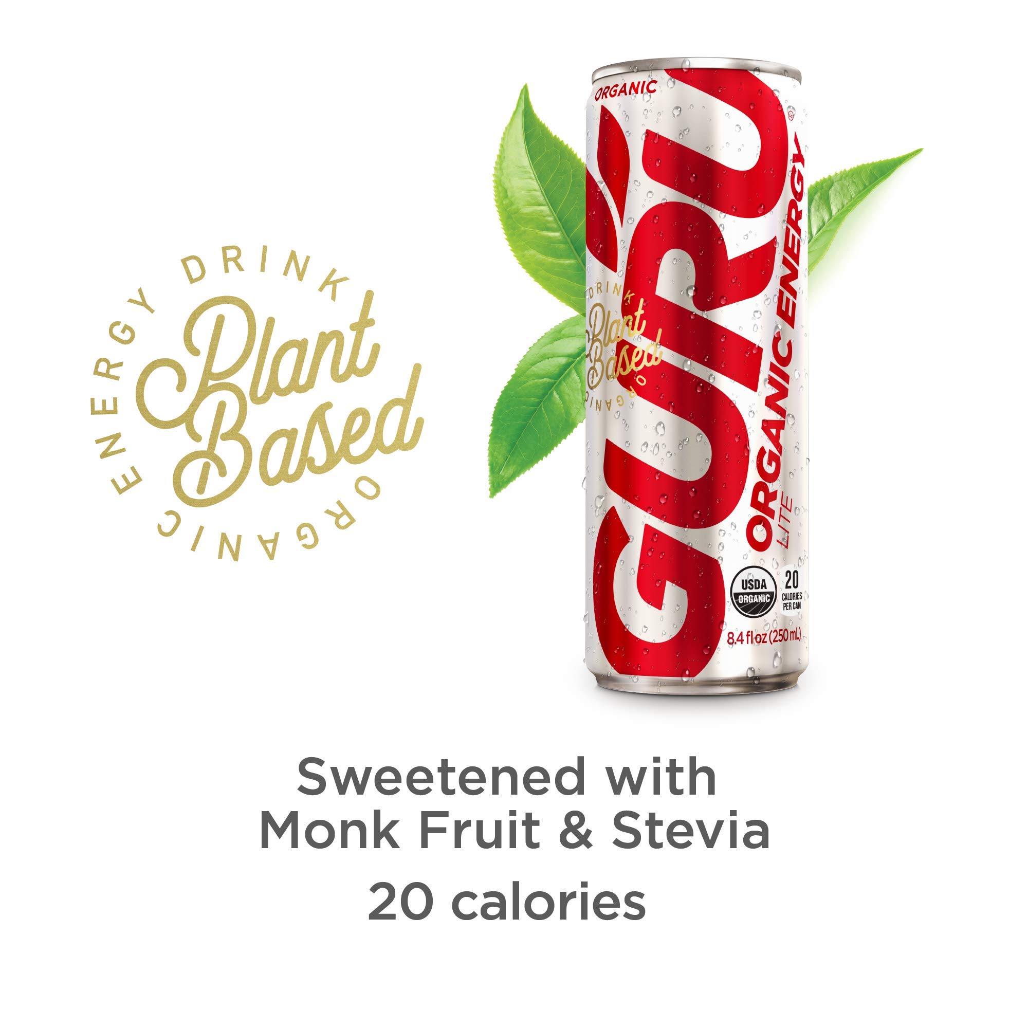 Buy Guru Lite Organic Low Calorie Energy Drink with Green Tea, 8.4