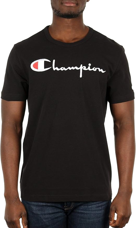 Camisetas | Camiseta contraste Champion negra Negro | Champion Hombre -  Emilie Attolini