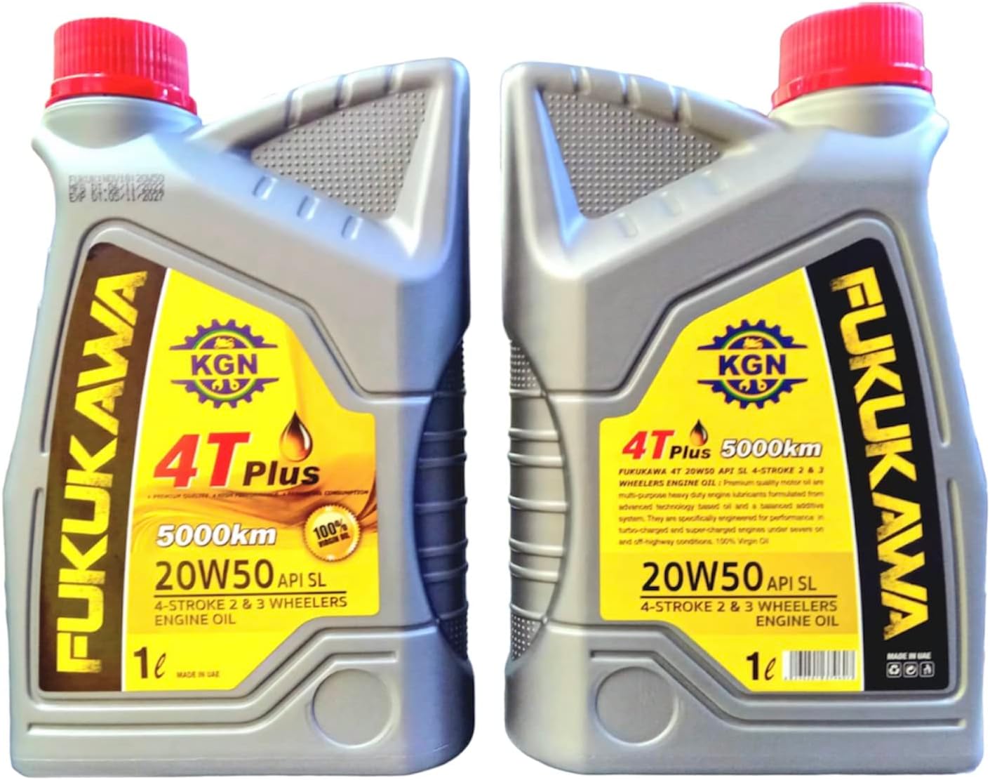 Fukukawa 4 Stroke Motorcycle Engine Oil (Motorbike Engine Oil) 5000 Kms Virgin Oil (Made In UAE)
