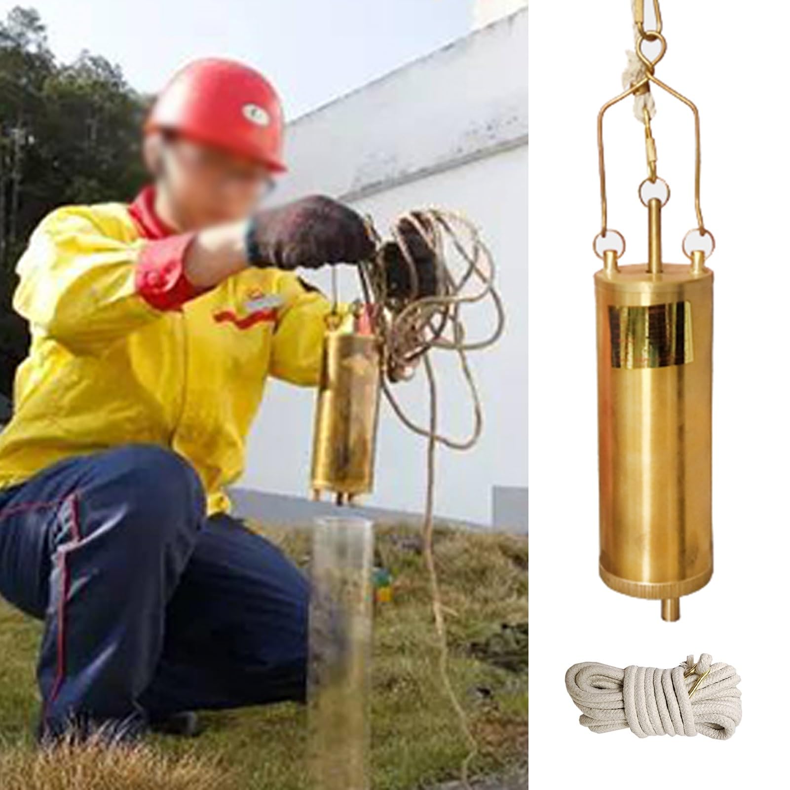 Kit de extracción de muestras de aceite portátil de cobre para análisis líquido