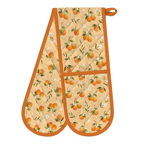 orange oven mitts