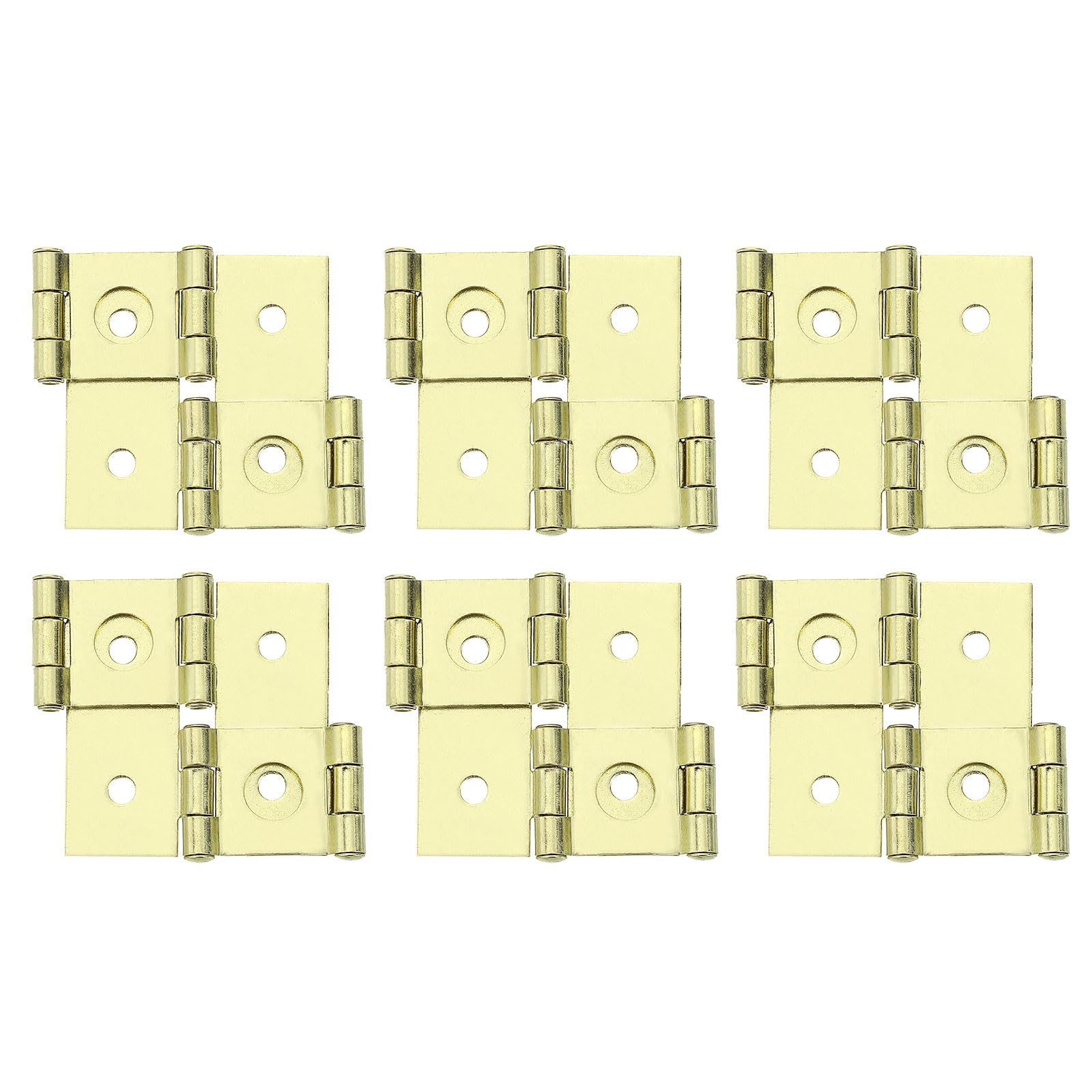Charnière double action pliante 270 degrés dorée 5,4 cm uxcell pour meuble