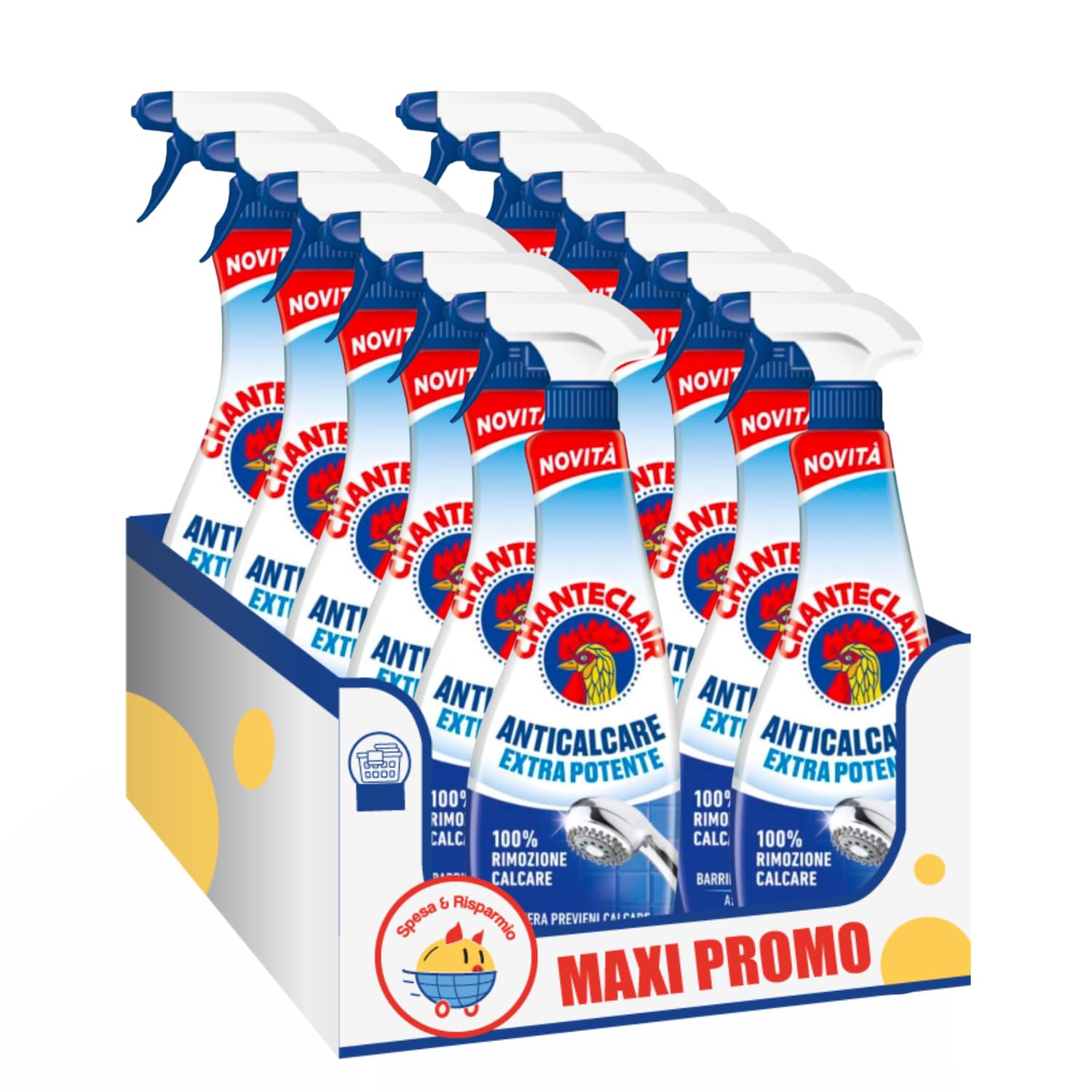 Anticalcare Universale Antigoccia – 600 ml – Pulizia Potente e Protezione dal Calcare – Variazioni 4/8/12 Pezzi (12)