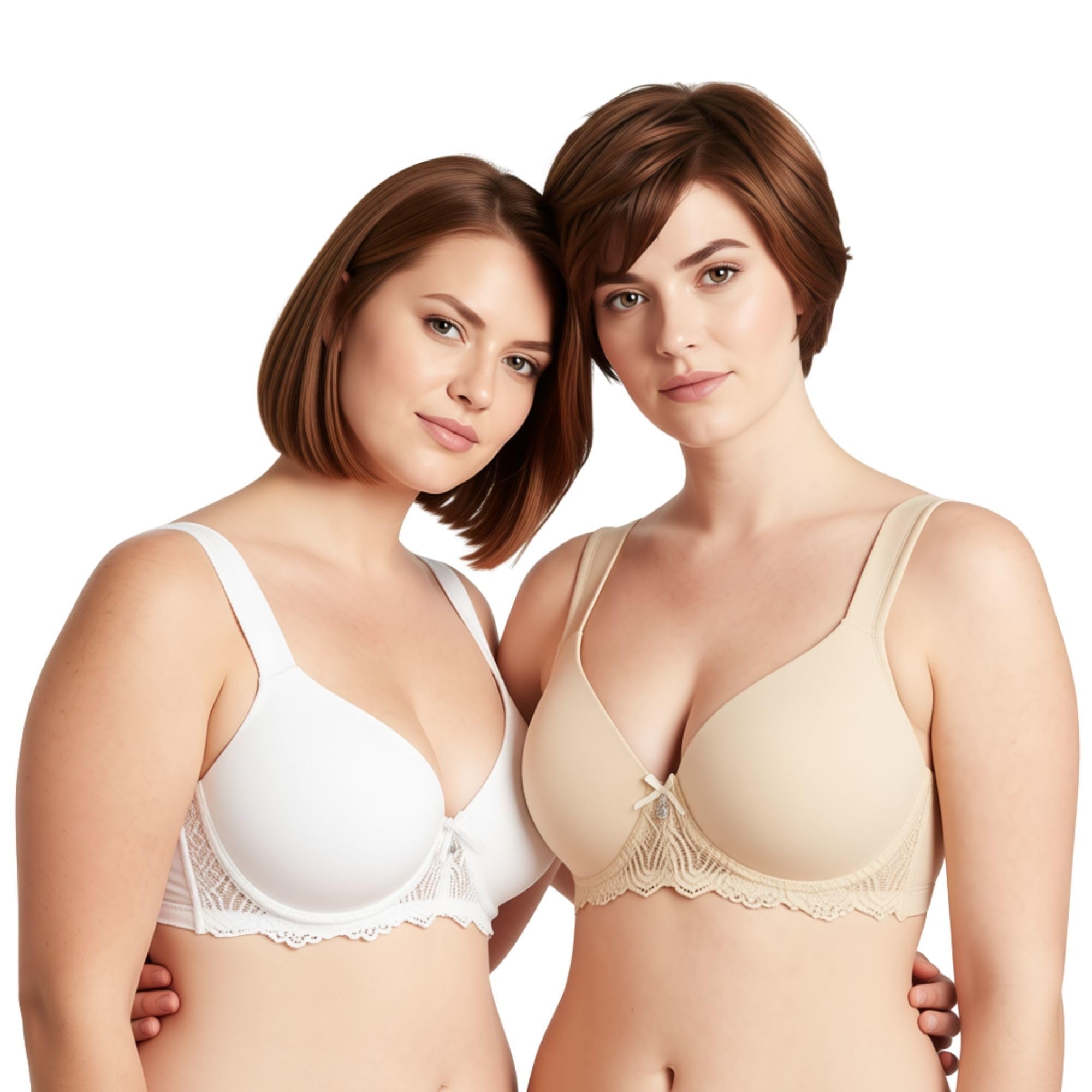 Curve Muse Sujetador de Encaje con Aros Acolchado
