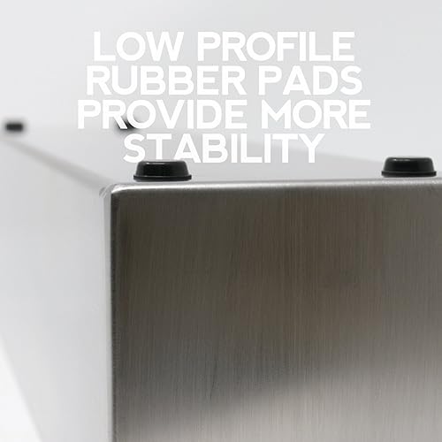 Miniatura 7 de Buhbo Maceta rectangular moderna de acero de 32 pulgadas, color negro