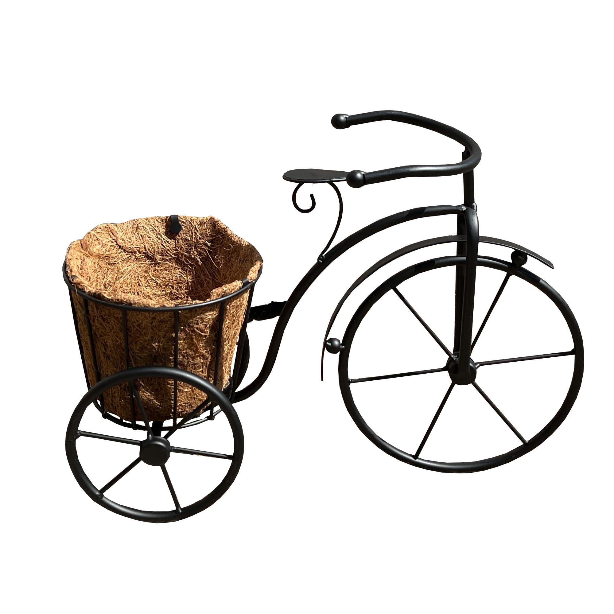 Alfie Francis 29.5cm x 40cm Decorative Bike Planter Garden Ornament Statue Tricycle Plant Pot Outdoor Garden Decor Gift
