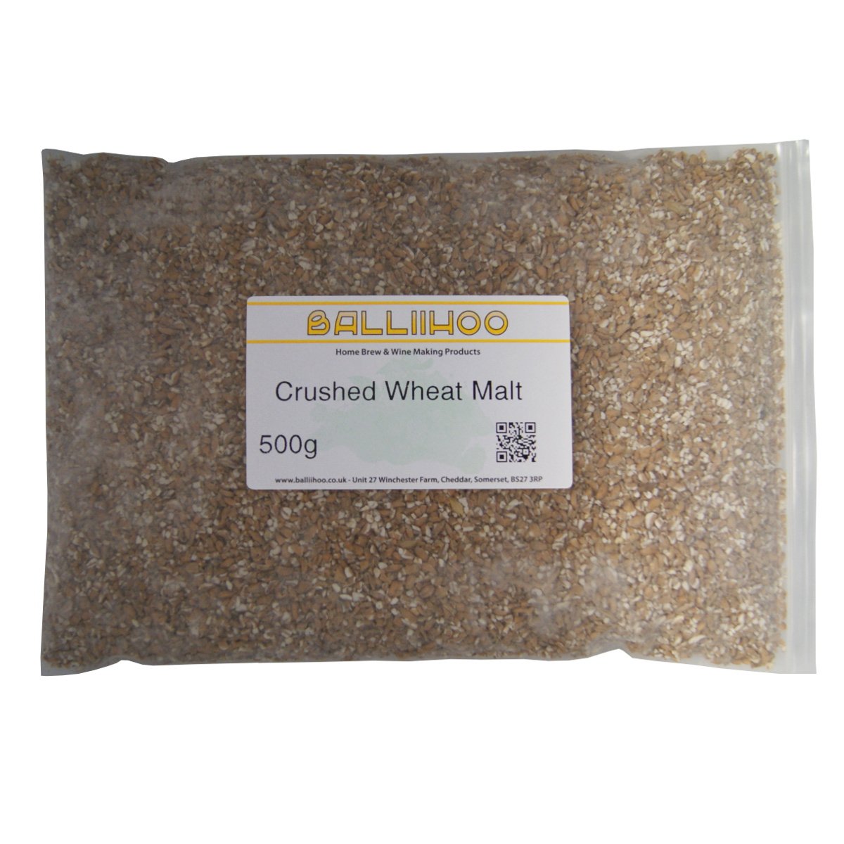 Balliihoo Homebrew Grain Balliihoo 500G Pack Of Crushed Wheat Malt