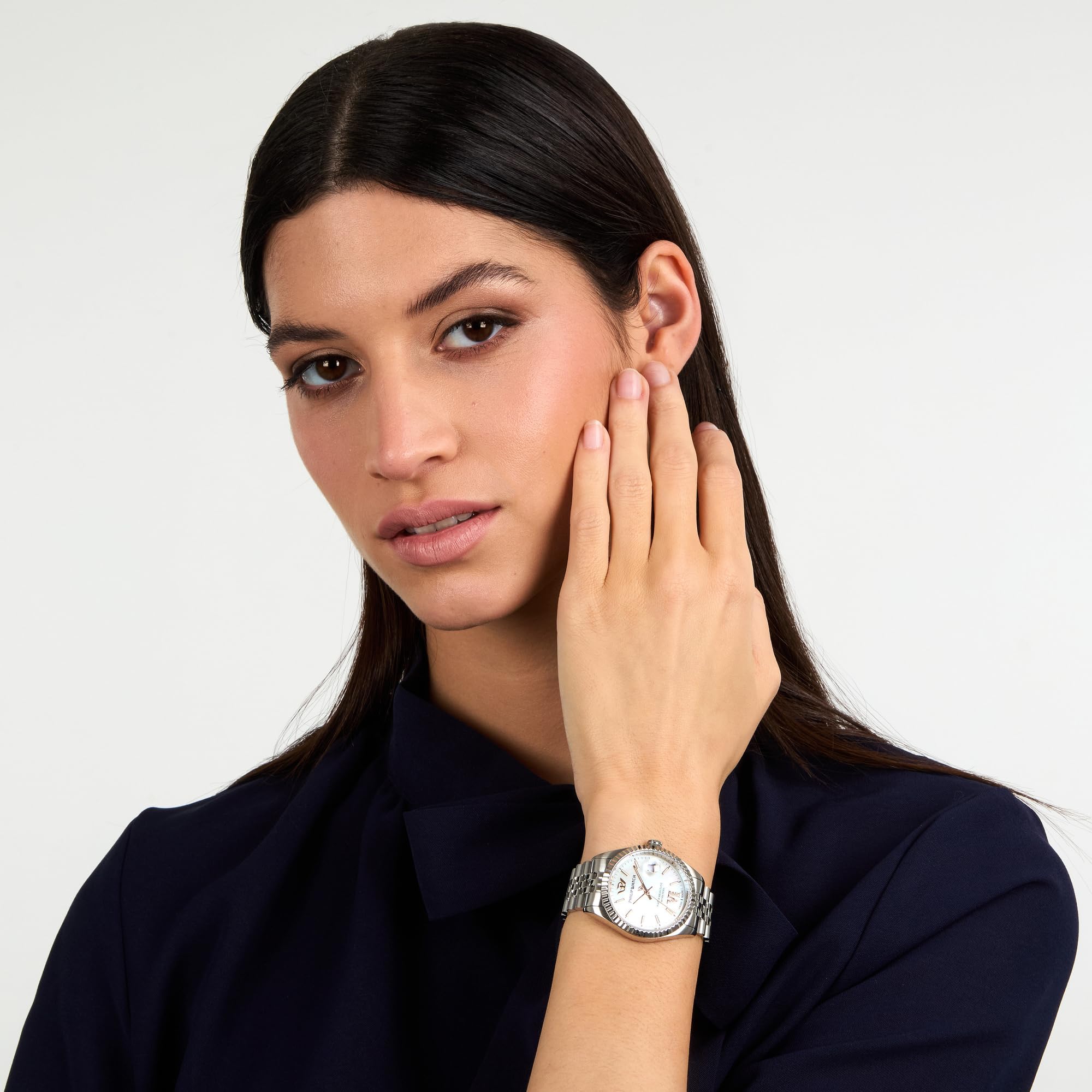Philip Watch Orologio Donna in Acciaio, Tempo, Data, Analogico, 35 mm, Collezione CARIBE URBAN, Diamanti - R8253597672
