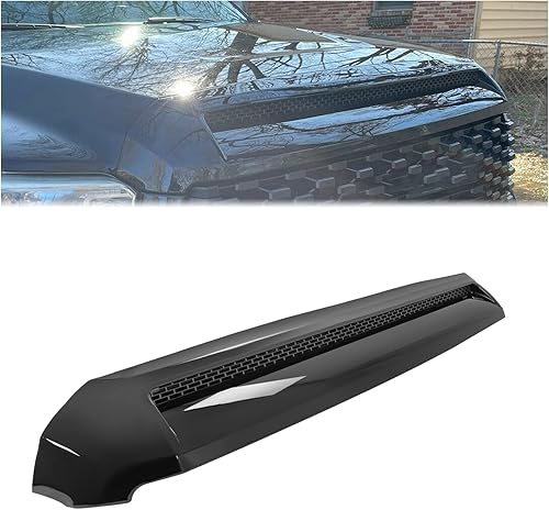 HECASA Cuchara de capó compatible con Toyota Tundra 2014-2021 de repuesto para 761800C030 TO1231102 REPT133702 Rejilla delantera negra superior
