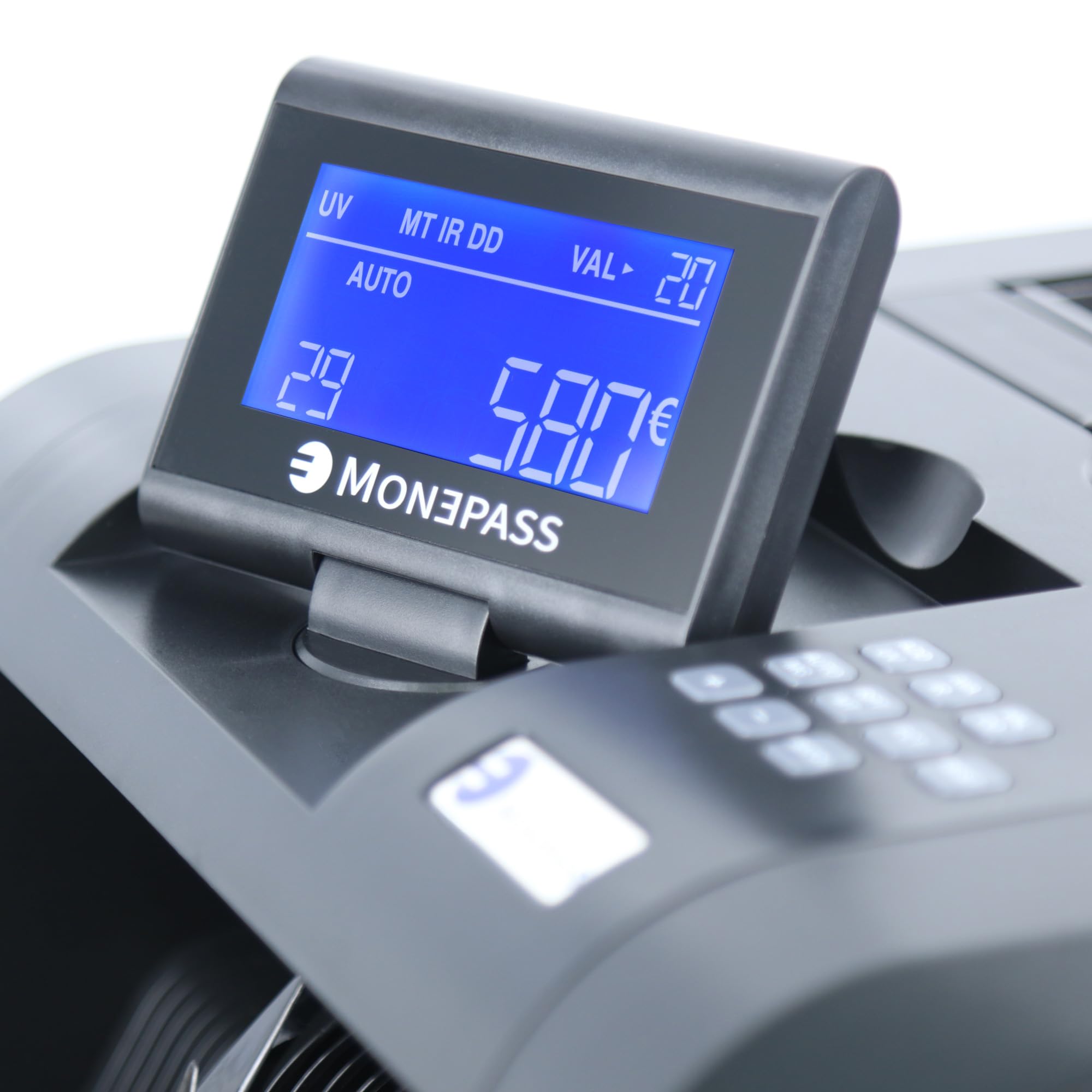 Monepass France - Contabanconote + Valorizer su registro ordinato, quintuple rilevamento UV/MGI/MGT/IR/2D, garanzia 2 anni