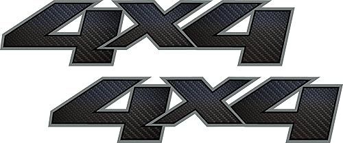 Calcomanías 4X4 4x4/Efecto Fibra de Carbono