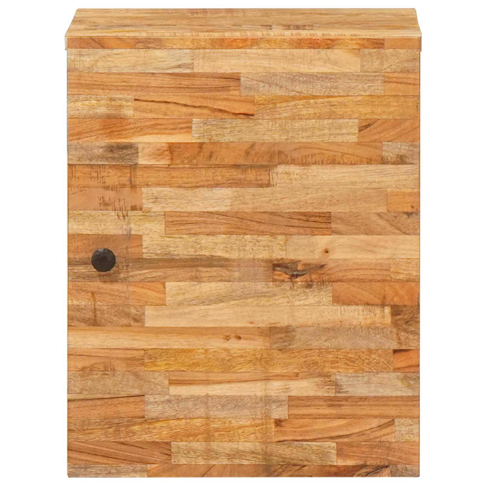 Łazienka szafka wisząca naturalna 38 x 33 x 48 cm lite drewno mango