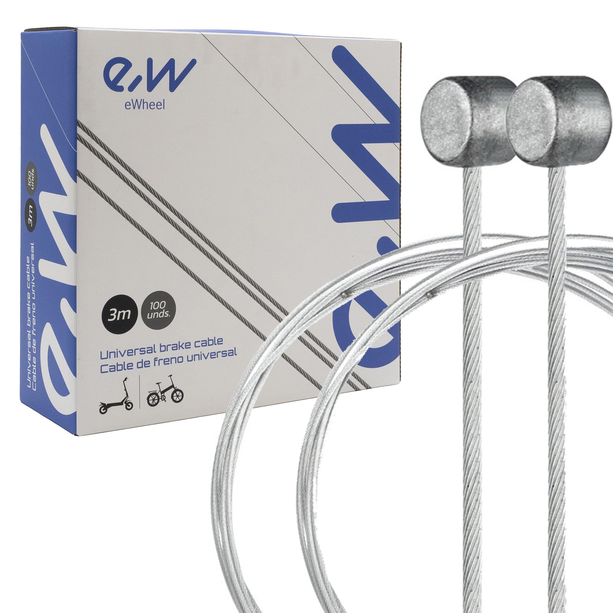 eWheel Cavo freno 3 m in acciaio inox 100 PCS per monopattino elettrico collegamento affidabile tra componenti elettronici del monopattino per un funzionamento stabile e sicuro