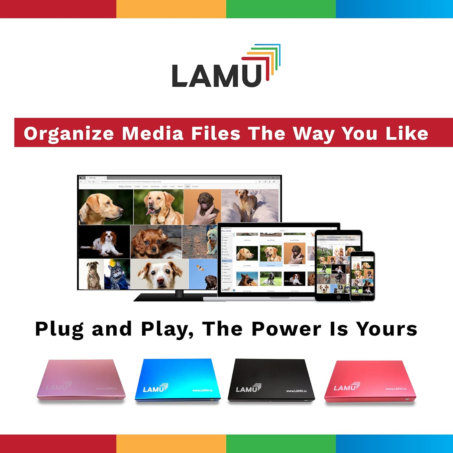 Lоwеѕt Prісе LAMU Photo Organizer 500GB - Digital Picture Manager for Windows - Software Included to Easily Organize Your Photos and Videos - Digital Photo Storage - 500 GB (Rose Gold)