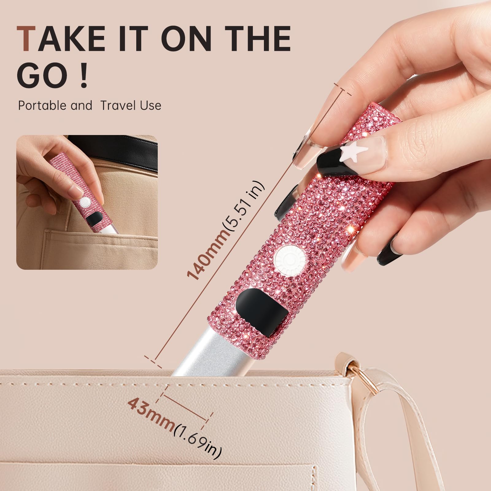 Amazon.com : CHRISTINE SHELLY Handheld UV Light for Gel Nails, 3