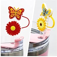 Vista 62 de Straw Cover Cap for Stanley Cup,Straw Topper Compatible for 30&40 Oz Tumbler with Handle,10mm 0.4in Dust-Proof Reusable Straw Tips Lids,Straw Tip