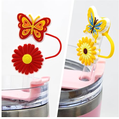 Miniatura 62 de Straw Cover Cap for Stanley Cup,Straw Topper Compatible for 30&40 Oz Tumbler with Handle,10mm 0.4in Dust-Proof Reusable Straw Tips Lids,Straw Tip