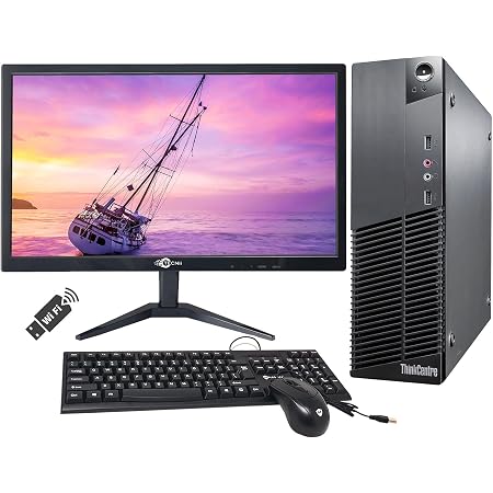 Lenovo ThinkCentre M81 Desktop Computer PC Bundle with Tecnii 20\