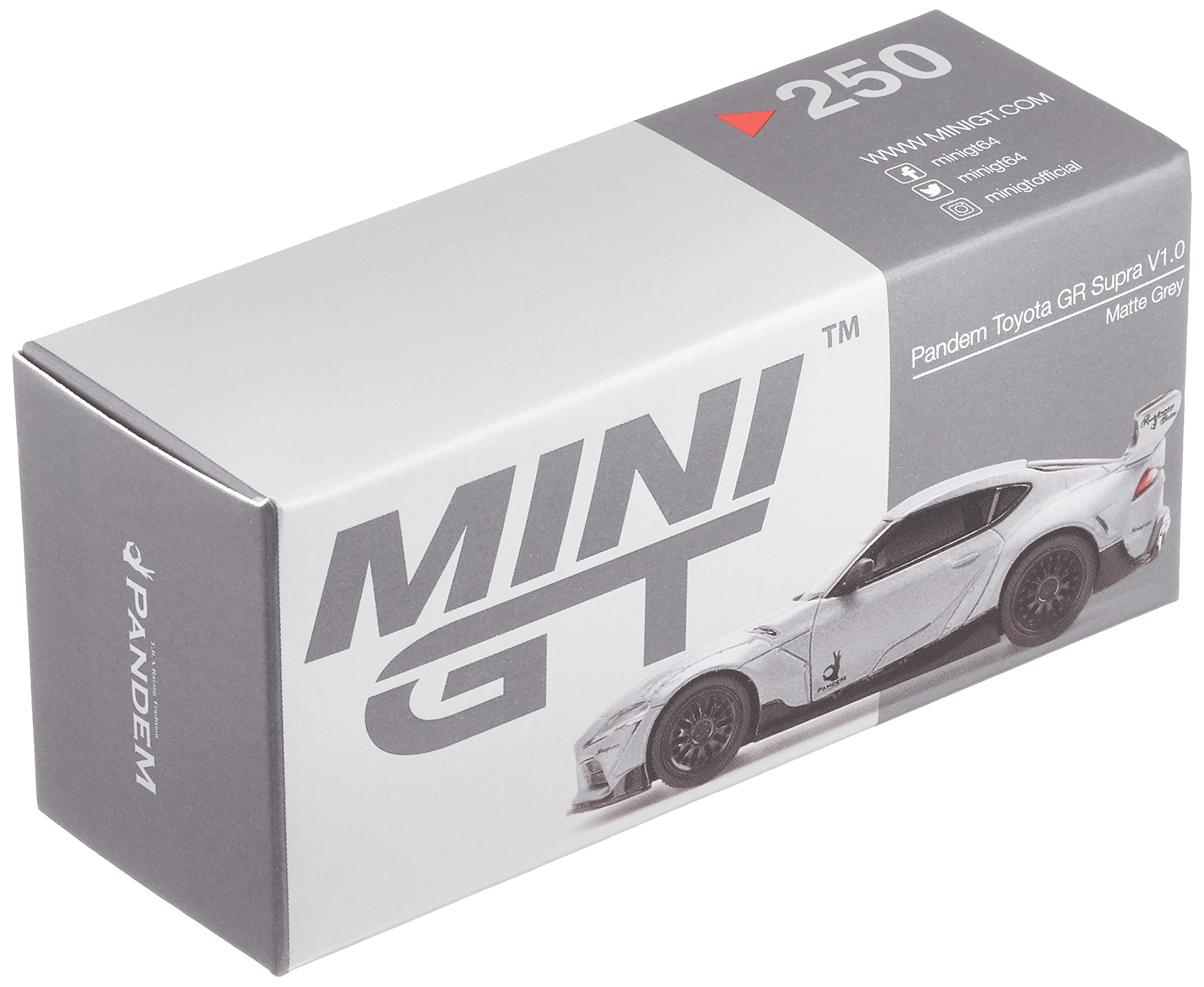 ⭐️ MINI GT Pandem GR スープラ V1.0 マットグレー⭐️ ⭐️MINI GT Pandem GR スープラ V1.0 マットグレー 右