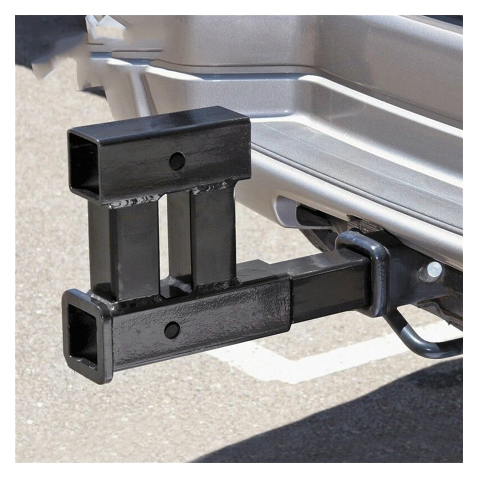 Gancio di traino regolabile 2 Pollici Dual Truck Trailer Hitch Receiver Rise Drop Adapter Extender Doppia Estensione RV Parts Van Camper Accessori Caravan