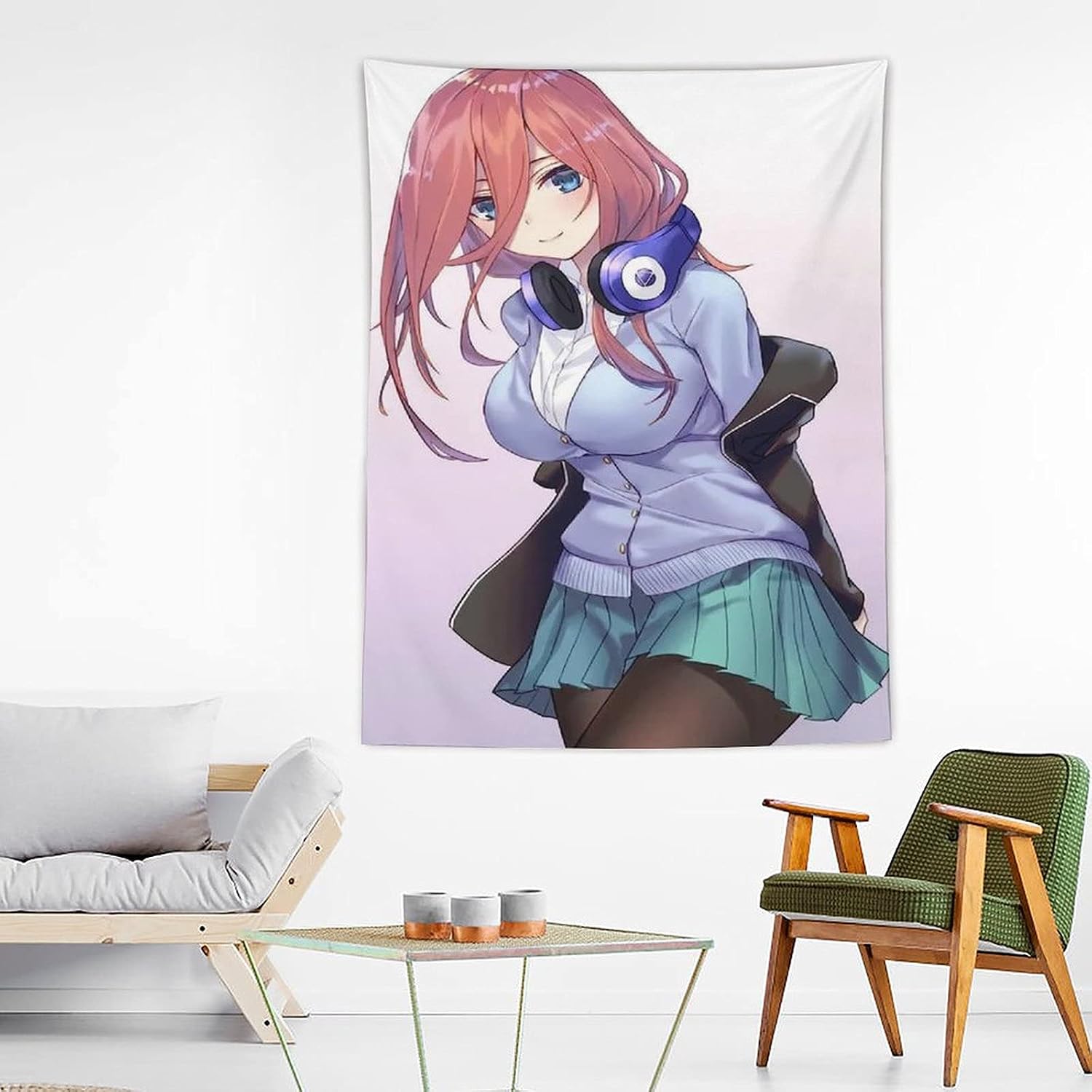 Amazon Co Jp 五等分の花嫁 タペストリーアニメ インテリア おしゃれ壁掛け 部屋 ファブリック装飾品 個性ギフト 部屋 壁アート 誕生日プレゼント おしゃれ アニメ 萌え かわいい多機能 グッズ ホーム キッチン