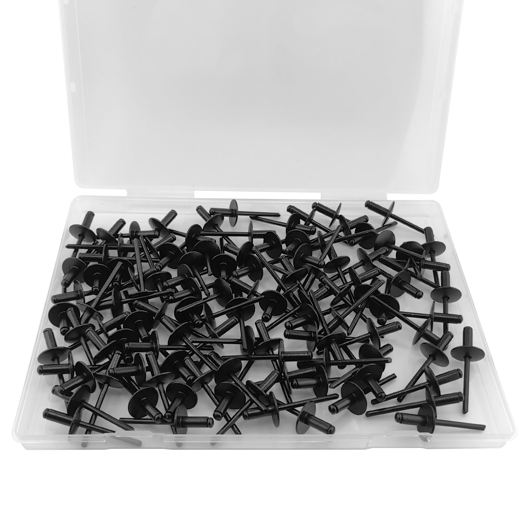 All Black Aluminum Rivets - 110pcs -5
