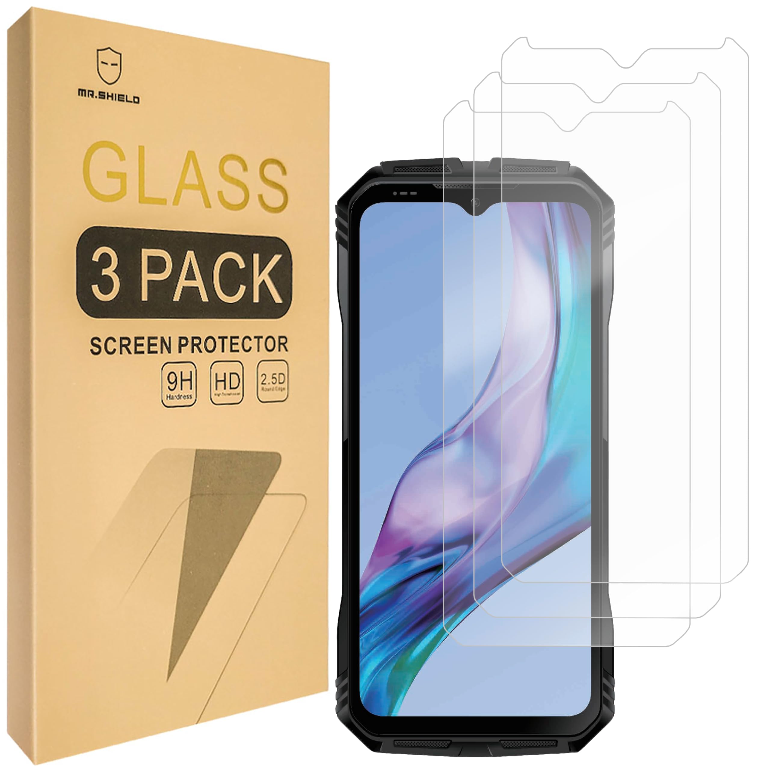 KAREEN 2 Pack Privacy Screen Protector For T-Mobile Revvl 7 5G Anti Spy Private Tempered Glass Film, Anti-Scratch, Bubble Free, Case Friendly - View #7