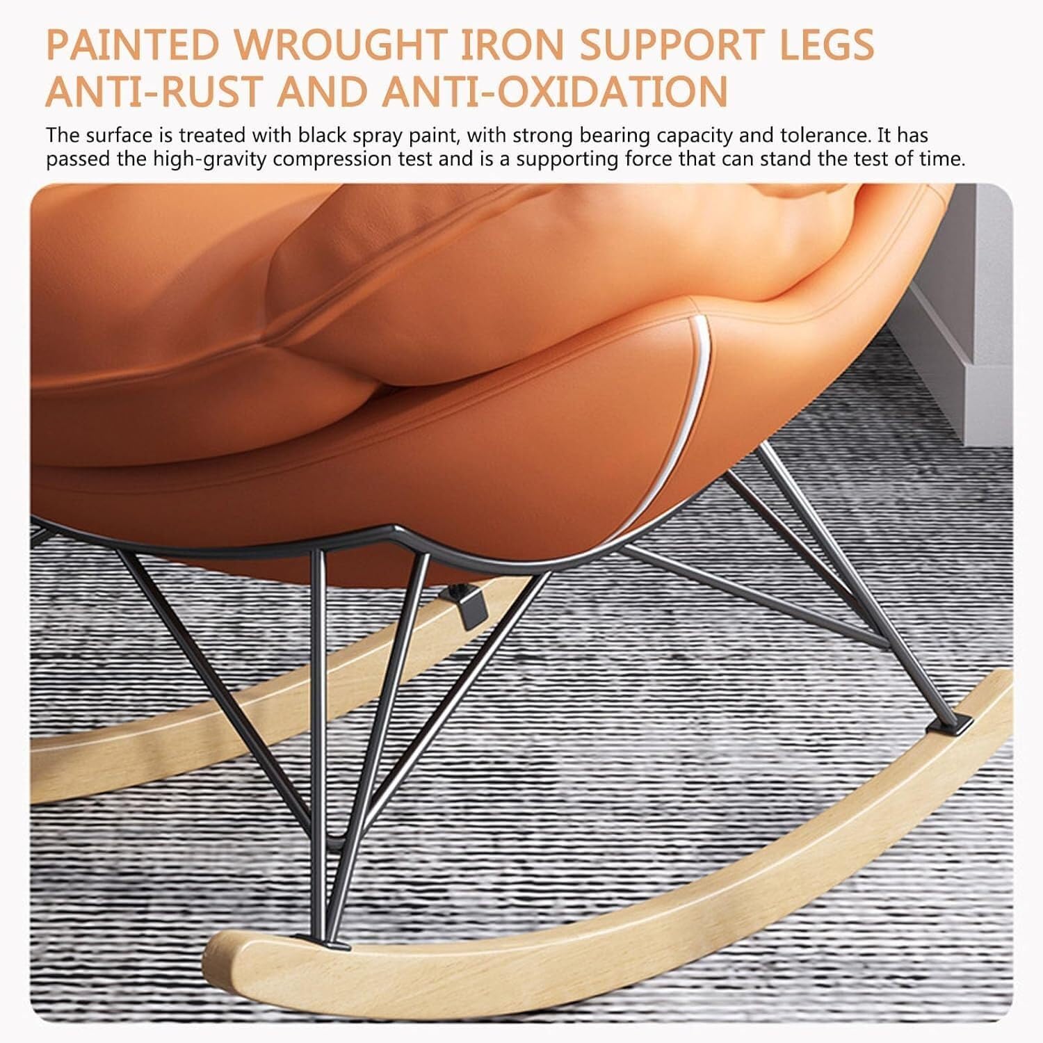 TABOJS Mecedora Mecedora con Respaldo Alto y Función de Reclinación - Có Silla de Salón para Adultos con Reposapiés - Ideal para Relajarse en el Dormitorio y la Sala de Estar