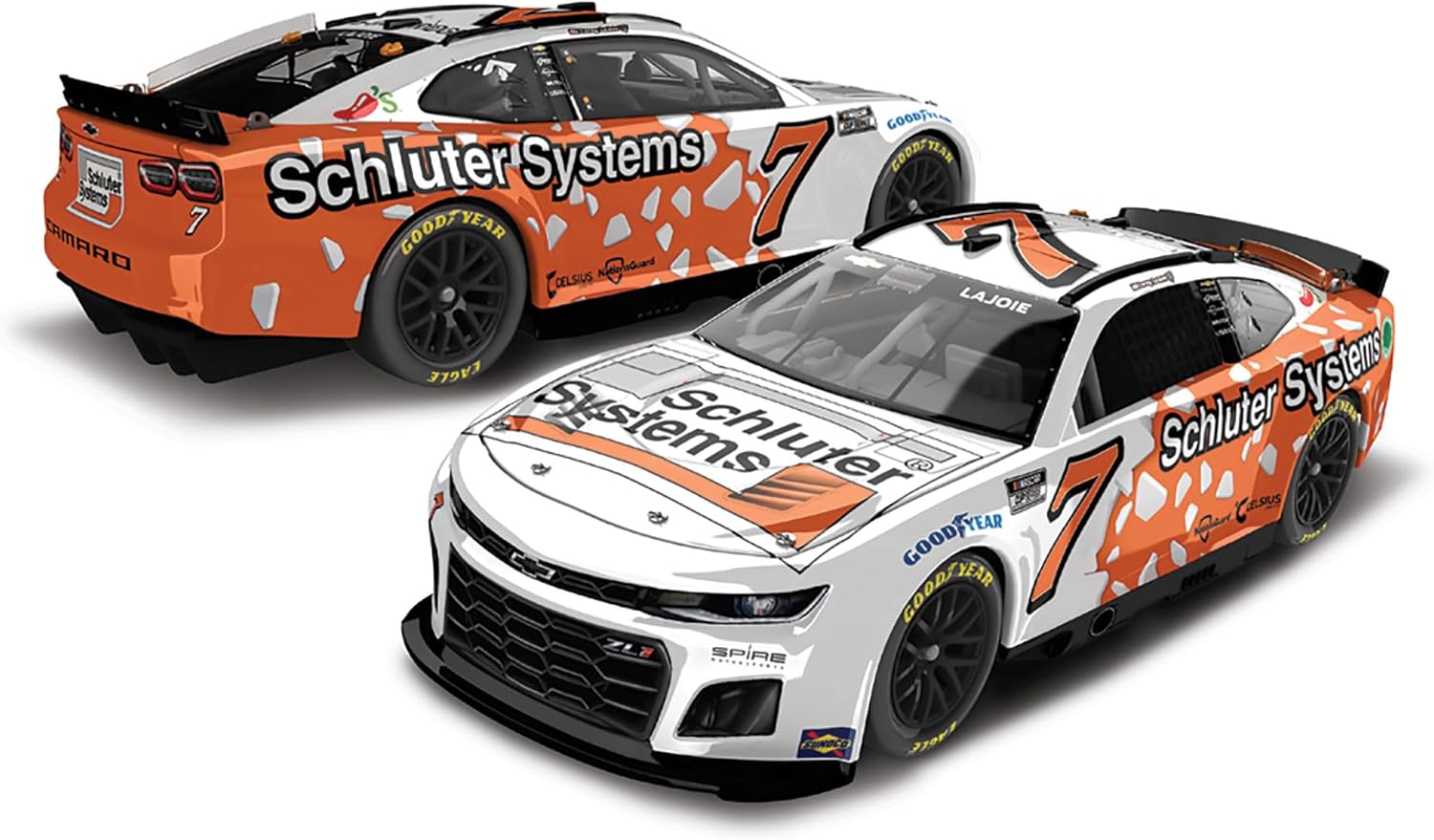 Lionel Racing Corey Lajoie 2024 Schluter Systems No. 7 ARC 1:24 Scale Diecast Car