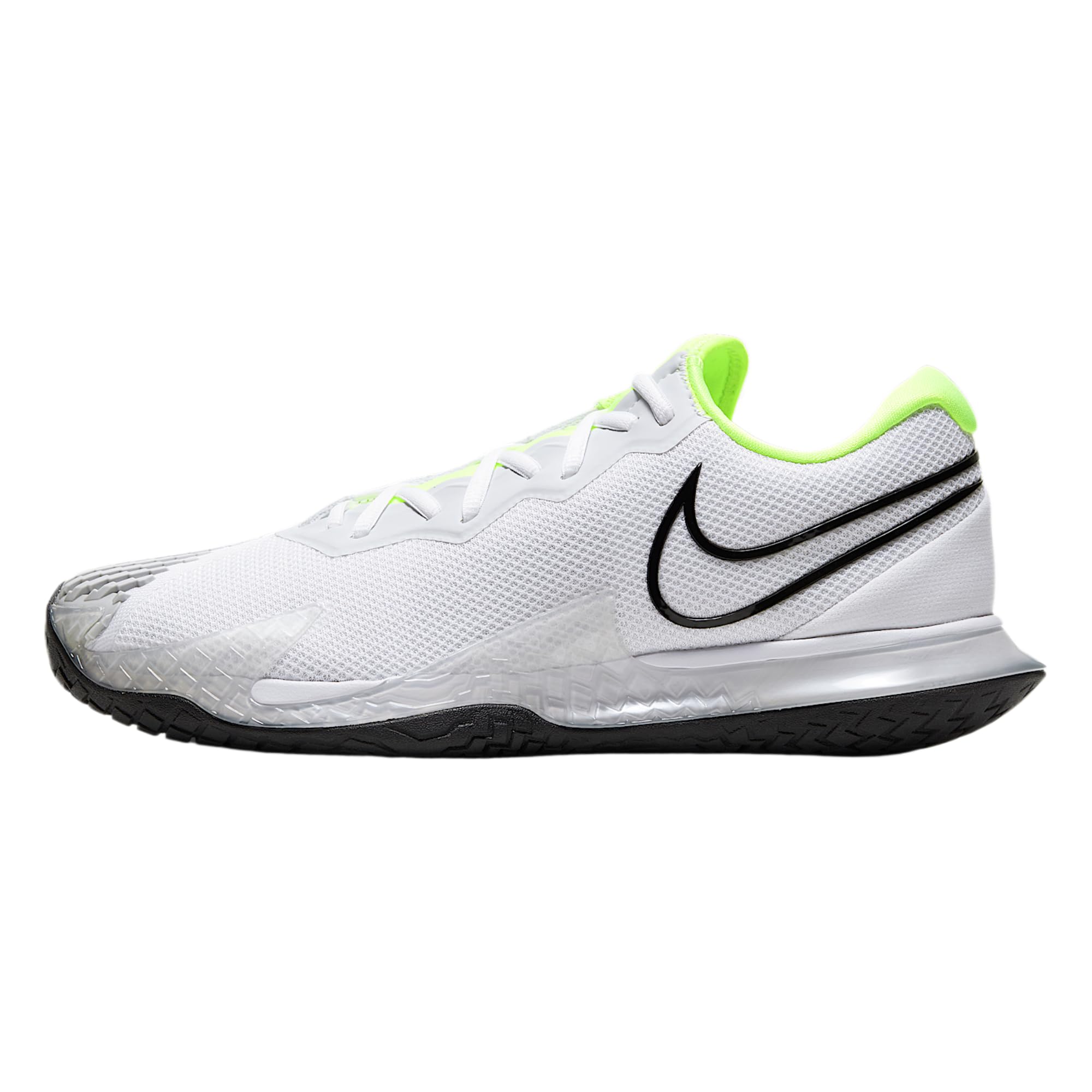 NikeCourt Air Zoom Vapor Cage 4 Mens Hard Court Tennis Shoes White Volt Pure Platinum Black