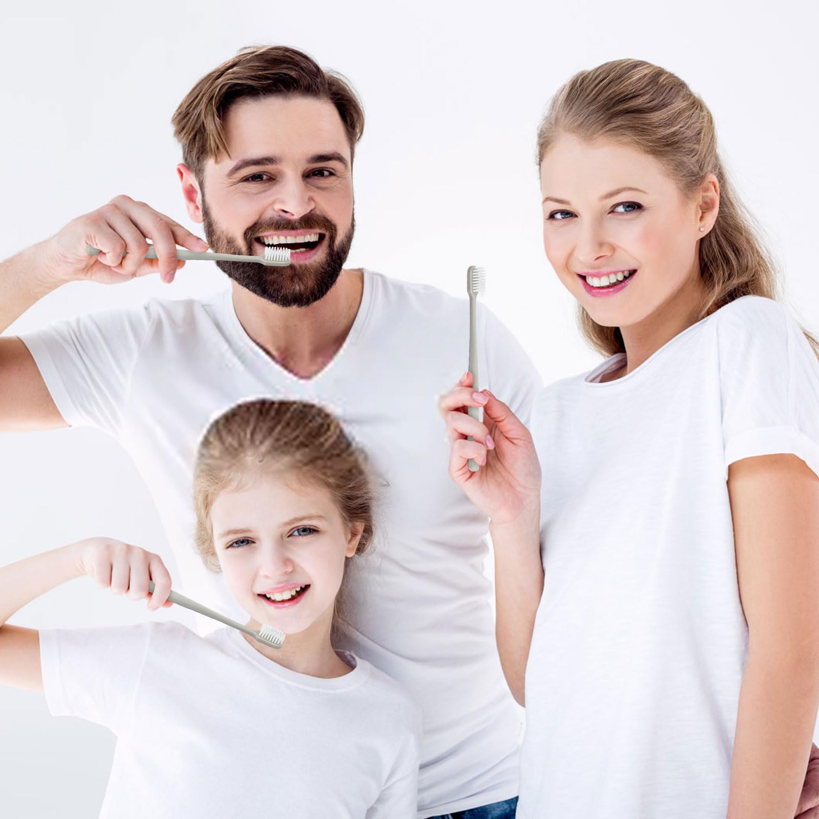 Dentifricio usa e getta, da viaggio, confezione da 100, grigio