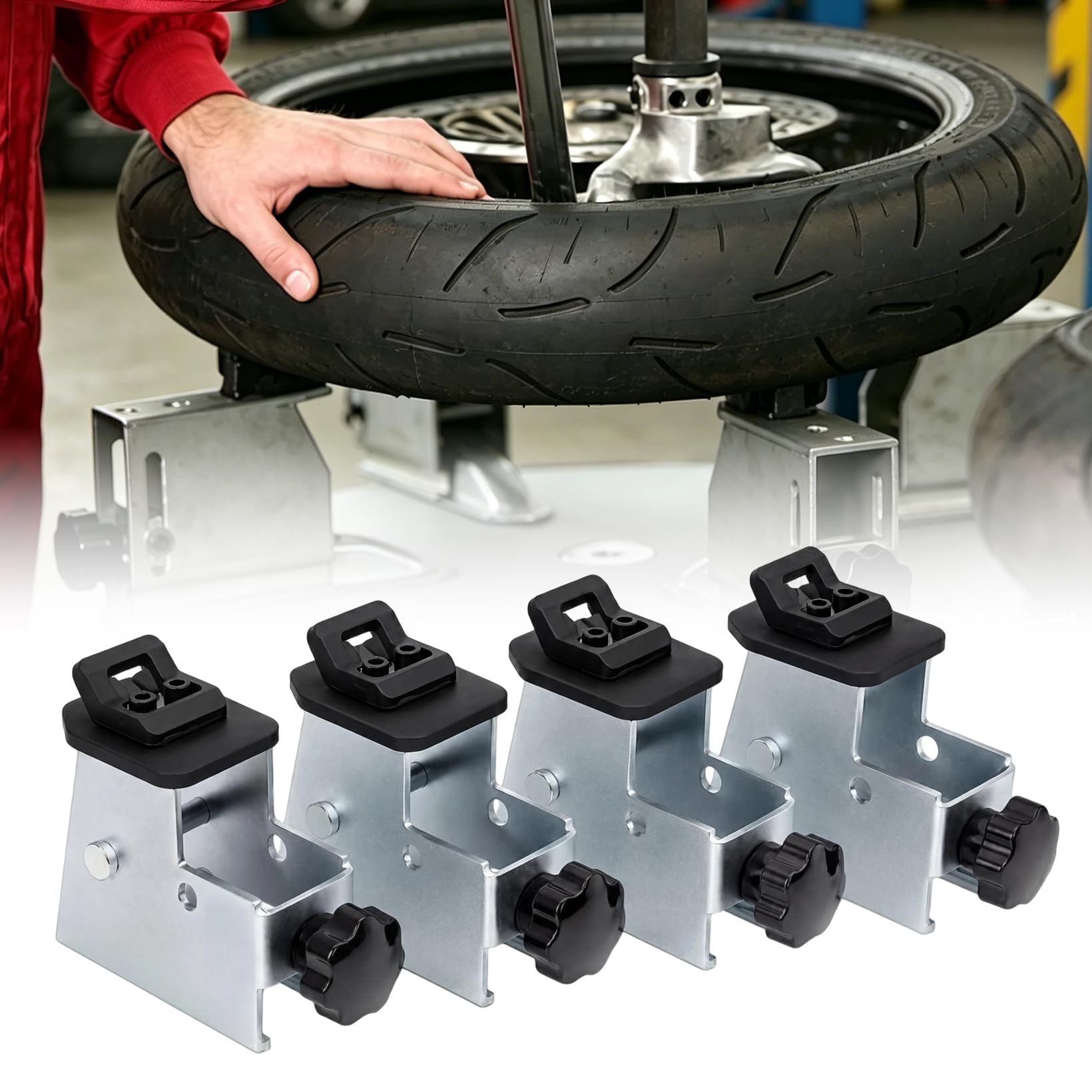 Lot de 4 Adaptateurs de Pneu de Moto