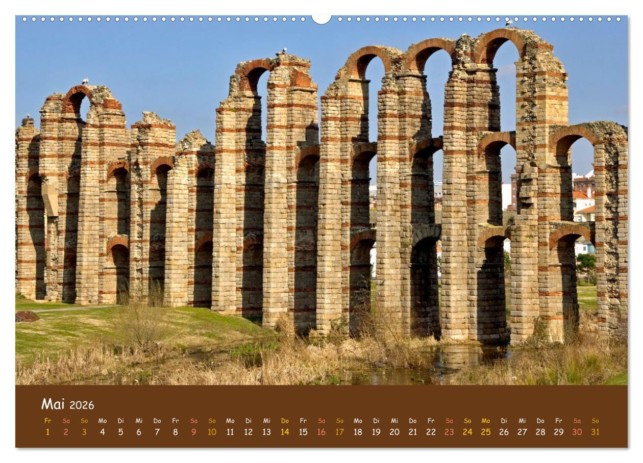 Extremadura Spanien (hochwertiger Premium Wandkalender 2026 DIN A2 quer), Kunstdruck in Hochglanz: Bilder aus einer einzigartigen Region in Spanien (CALVENDO Orte)