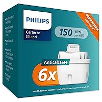 Philips Water Cartucce filtranti sostitutive Anticalcare+, 6 unità