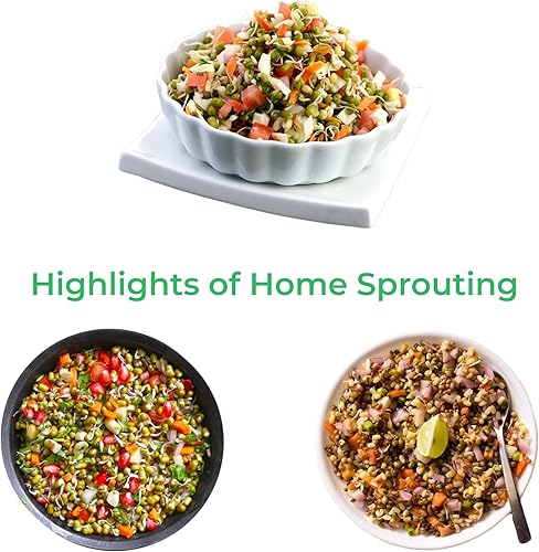 Miniatura 5 de Tapa de brote, tapa de brote de plástico con soporte de tapa verde, brote de tarro Mason