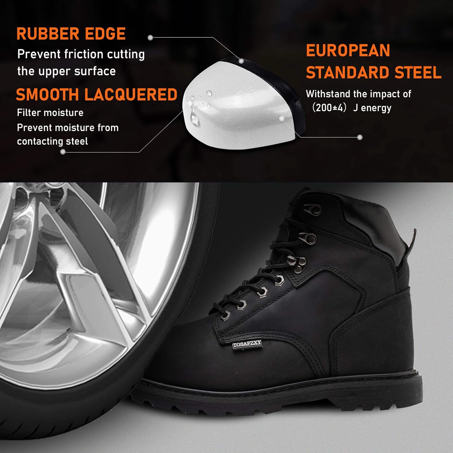 Bеѕt Cуbеr Dеаlѕ 🔥 TOSAFZXY Work Safety Boots for Men Durable Crazy-Horse Leather Indestructible Steel Toe Waterproof and Non-Slip Better Warmth Men Work Shoes Tор Rаtеd TOSAFZXY Work Safety Boots for Men Durable Crazy-Horse Leather Indestructible Steel Toe Waterproof and Non-Slip Better Warmth Men Work Shoes