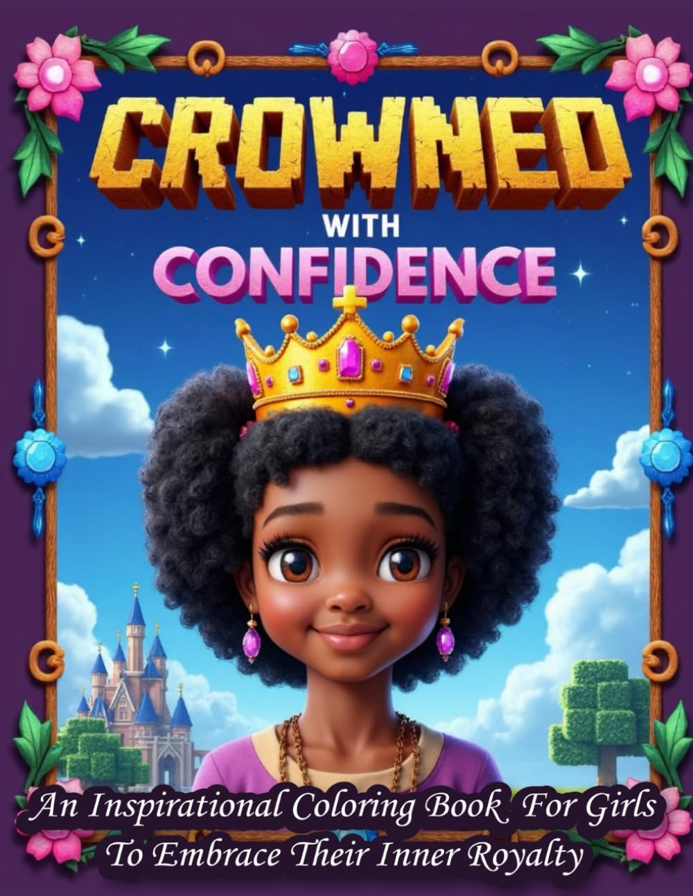 Crowned With Confidence: An Inspirational Coloring Book For Girls To Embrace Their Inner Royalty