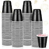 Vista 1 de Roshtia Paquete de 100 vasos de plástico de 2 onzas, mini vasos de chupito desechables de 2 onzas para fiesta de Pascua, boda, servicio de sabor