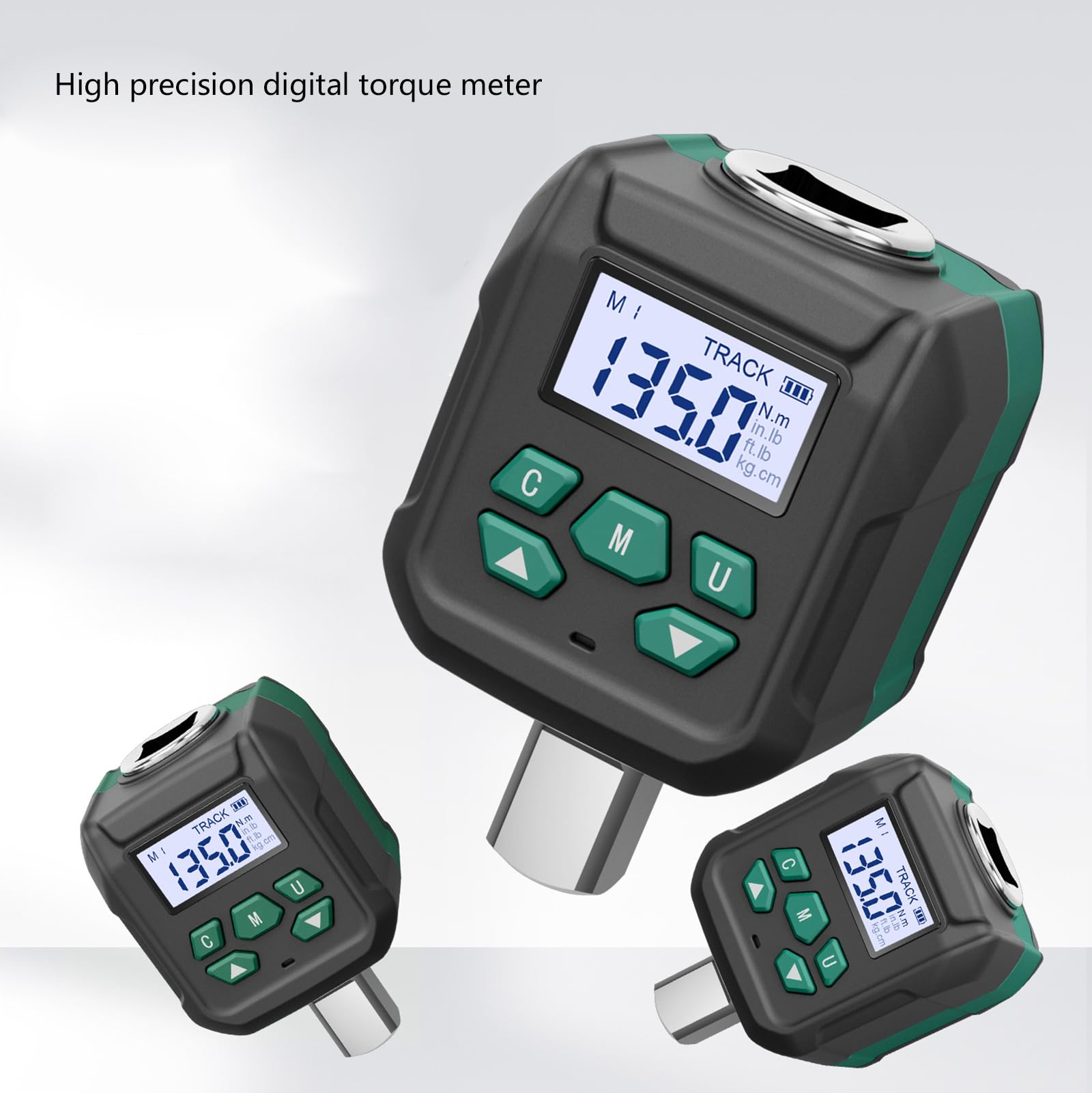 Adaptador De Torsión Electrónico 0 5 Pulgadas Precisión Adaptador Digital Uso Simple Para Mantenimiento Automóviles Ensamblaje Bicicletas Herramienta