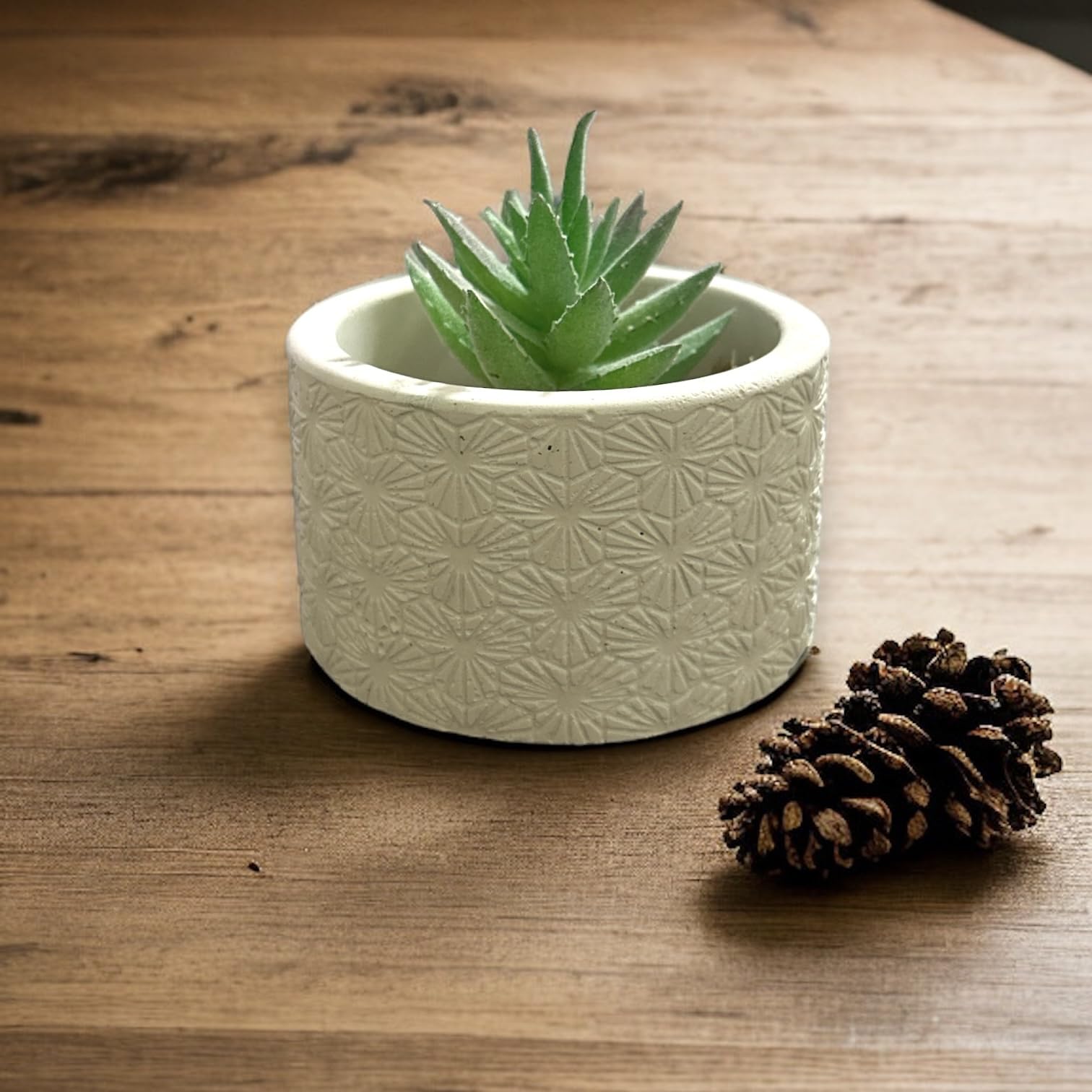 See full amazon price history chart for Nandini Homeware™ Round White Concrete Indoor Planter Pot with Patterns - Small Succulent Container, for Home Decor, Office Table, Work Desk, Center Tables, Decorative Piece (Geometric Pattern) Nandini Homeware™ Round White Concrete Indoor Planter Pot with Patterns - Small Succulent Container, for Home Decor, Office Table, Work Desk, Center Tables, Decorative Piece (Geometric Pattern) (B0D6GLPTJY) Amazon Price History, Amazon Price Tracker
