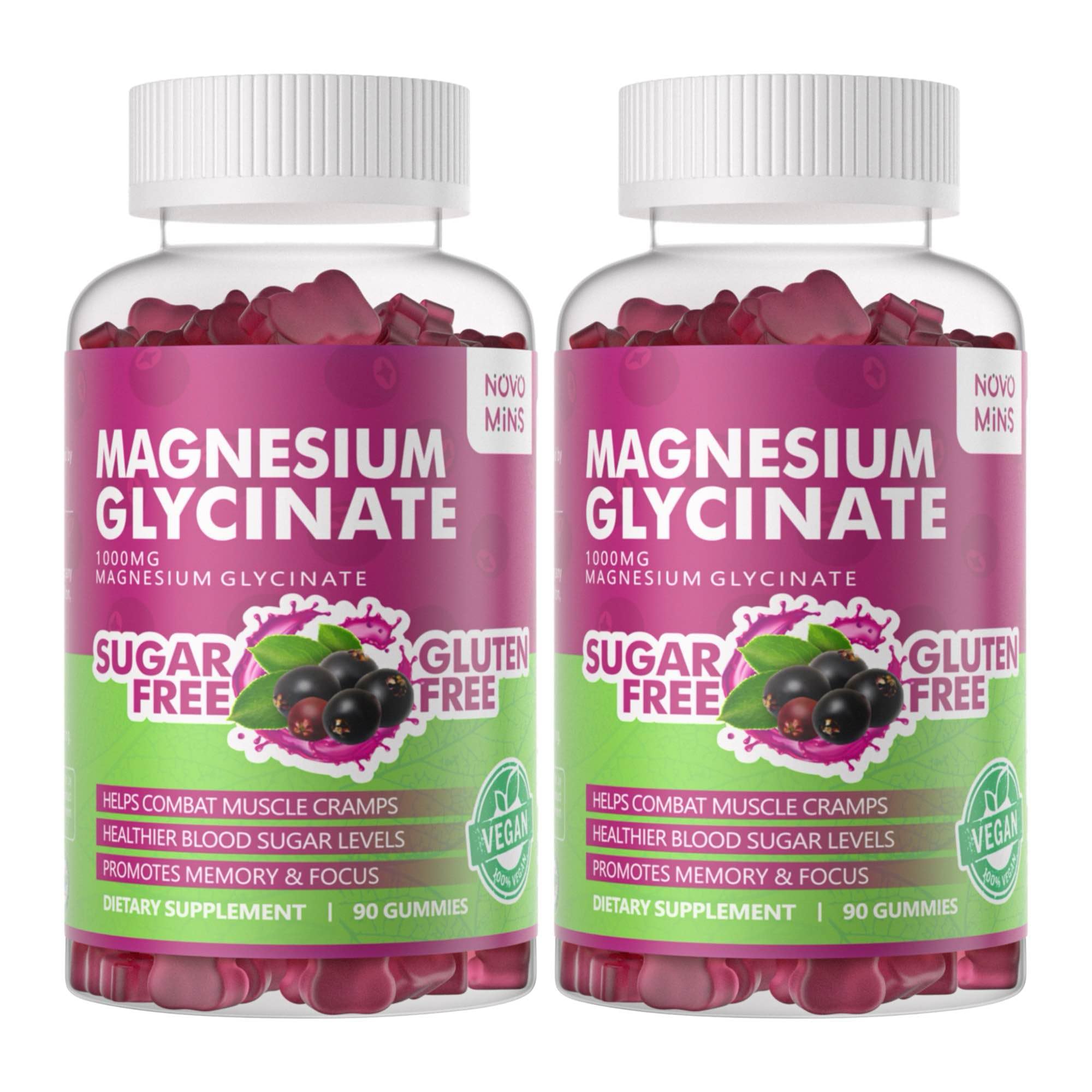 Magnesium Glycinate Elderberry Gummies 2pack