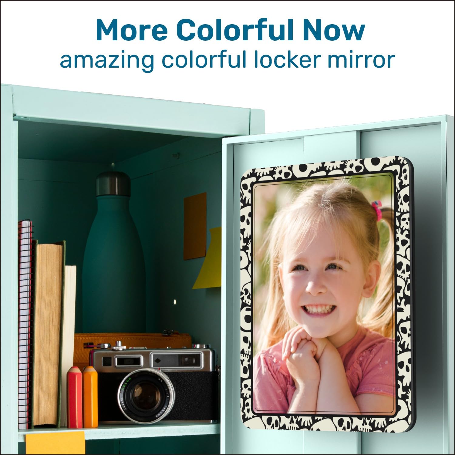 COXLORGB Locker Mirror Magnetic For Girls And School Locker, Strong Magnetic Mirror