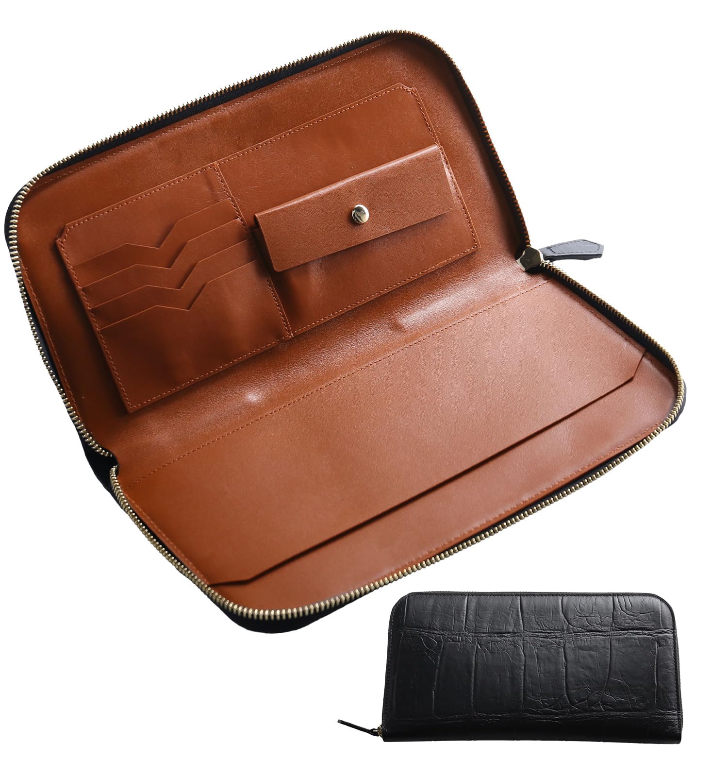 楽天市場】クロコダイル ミニ財布 メンズ 本革 L字ファスナー コイン