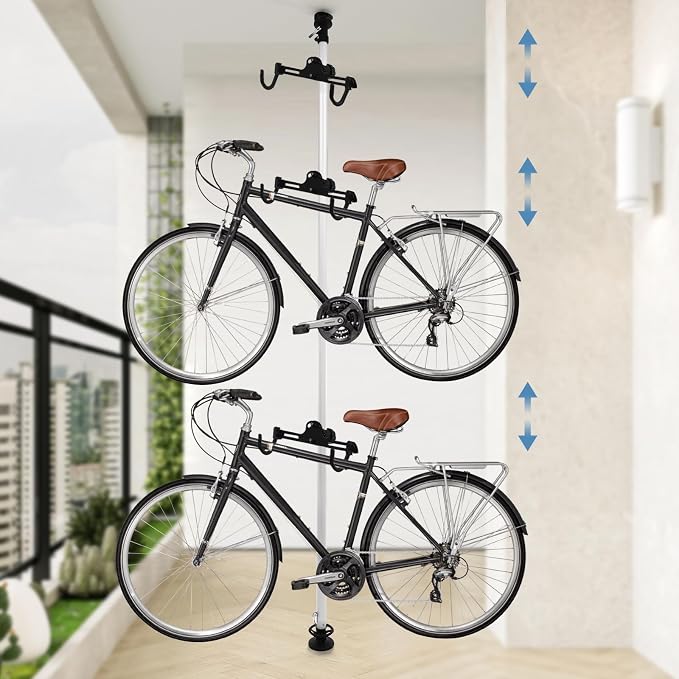 Soporte vertical para bicicletas con ajuste de 360° y altura regulable miniatura 7