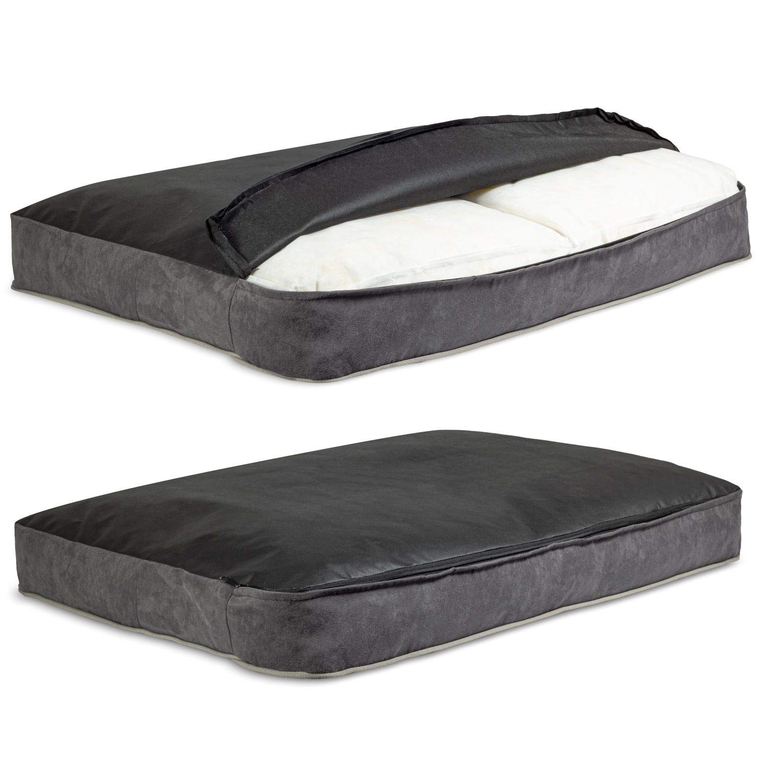 JoicyCo Hundebett 91,4 Cm – Rutschfeste, Waschbare Matratze Aus Weichem Fleece