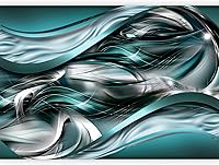 Vista 17 de artgeist Mural de pared abstracto marrón de 116 x 83 pulgadas, papel tapiz autoadhesivo para despegar y pegar, autoadhesivo, extraíble, gran