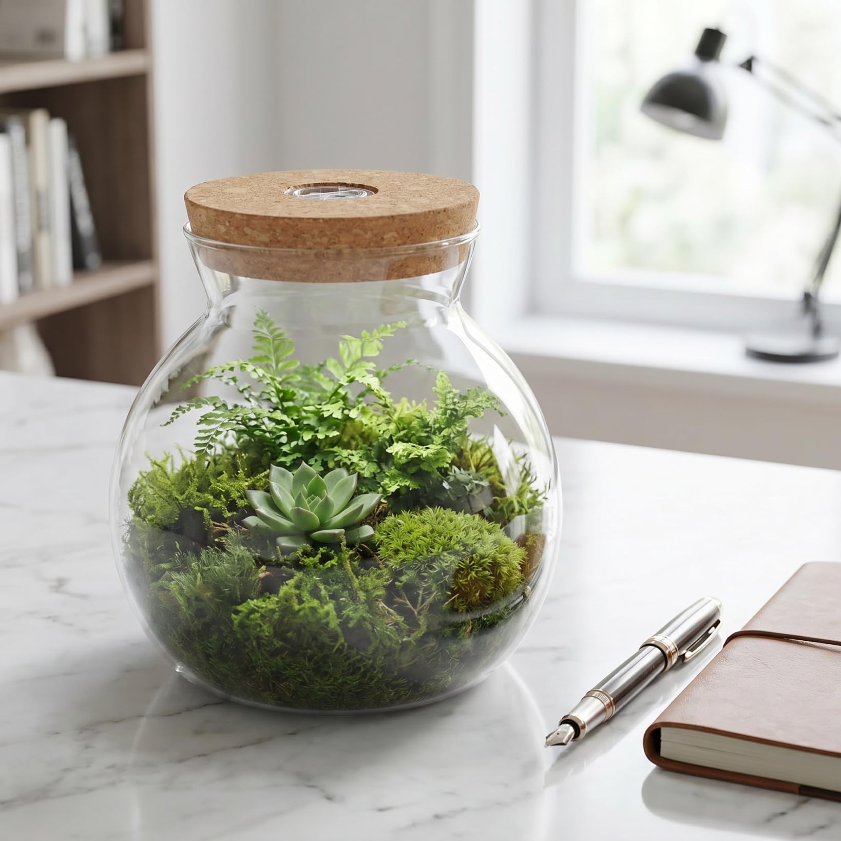 NUOBESTY Landschaftsflasche Tank Fisch Landschaftsbau Flasche Flasche Klare Vase Terrarium Led-Topf Glaswaren Sehr Glas Mit Deckel Mikrolandschaftshalter Hochwertiges