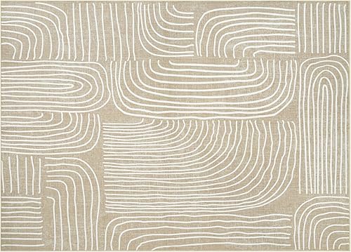 Miniatura 202 de Phantoscope Vintage Collection - Alfombra de área de 8 x 10 pies, alfombra grande para sala de estar, lavable, bohemio, antideslizante