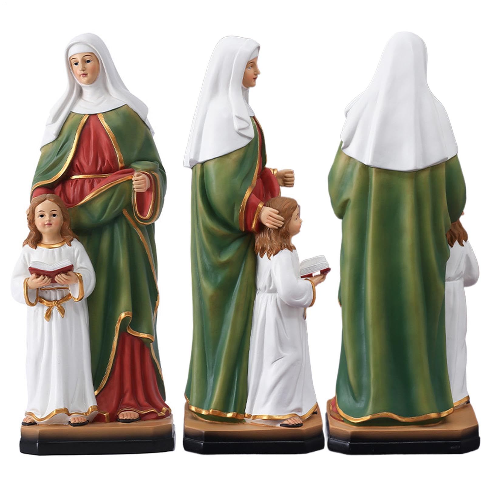 Estatua de Santa Ana de arte religioso coleccionable